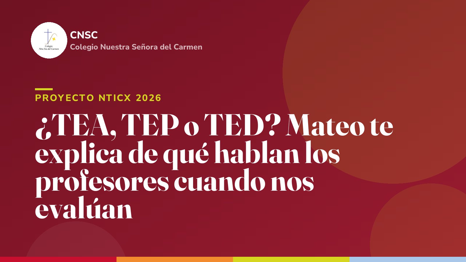 ¿TEA, TEP o TED? Mateo te explica de qué hablan los profesores cuando nos evalúan